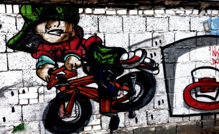 fahrradfahrer-graffiti